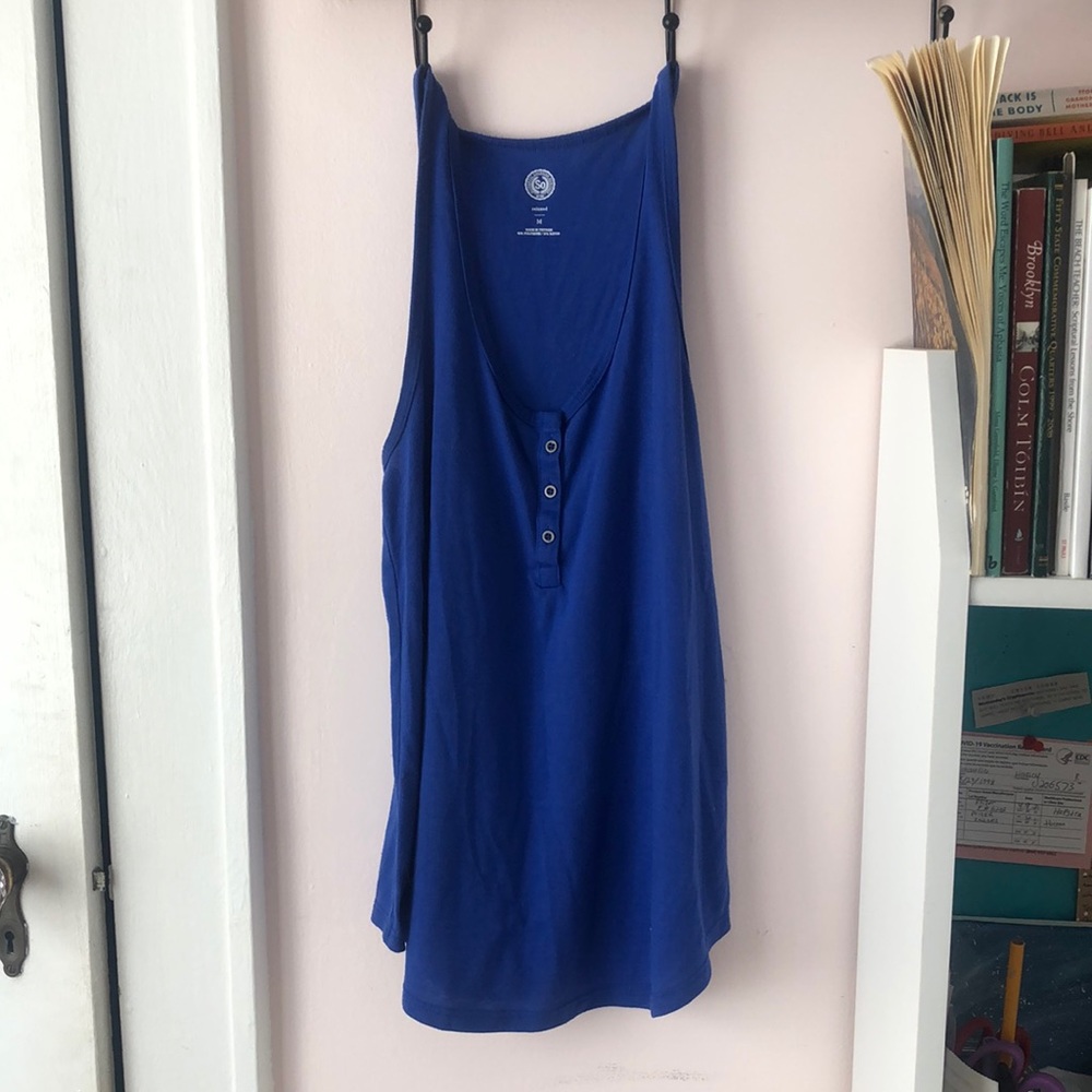 Blue tank top